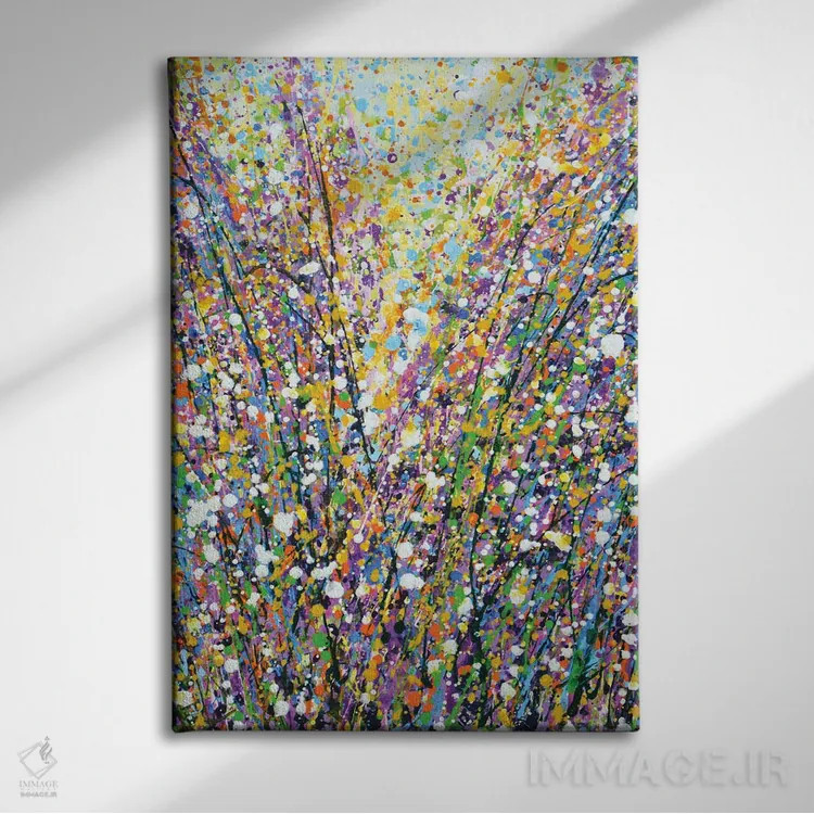 تابلو انتزاعی بیان XXII اثر ایرینا کاستسووا - نمای روبهرو روی دیوار