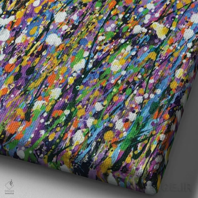 تابلو انتزاعی بیان XXII اثر ایرینا کاستسووا - نمای نزدیک بافت بوم