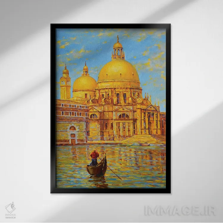 تابلو دکوراتیو کلیسای جامع سانتا ماریا دلا سالوته اثر ایرینا کاستسووا - نمای قابدار مشکی