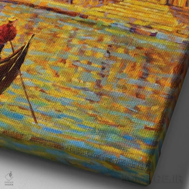 تابلو دکوراتیو کلیسای جامع سانتا ماریا دلا سالوته اثر ایرینا کاستسووا - نمای نزدیک بافت بوم