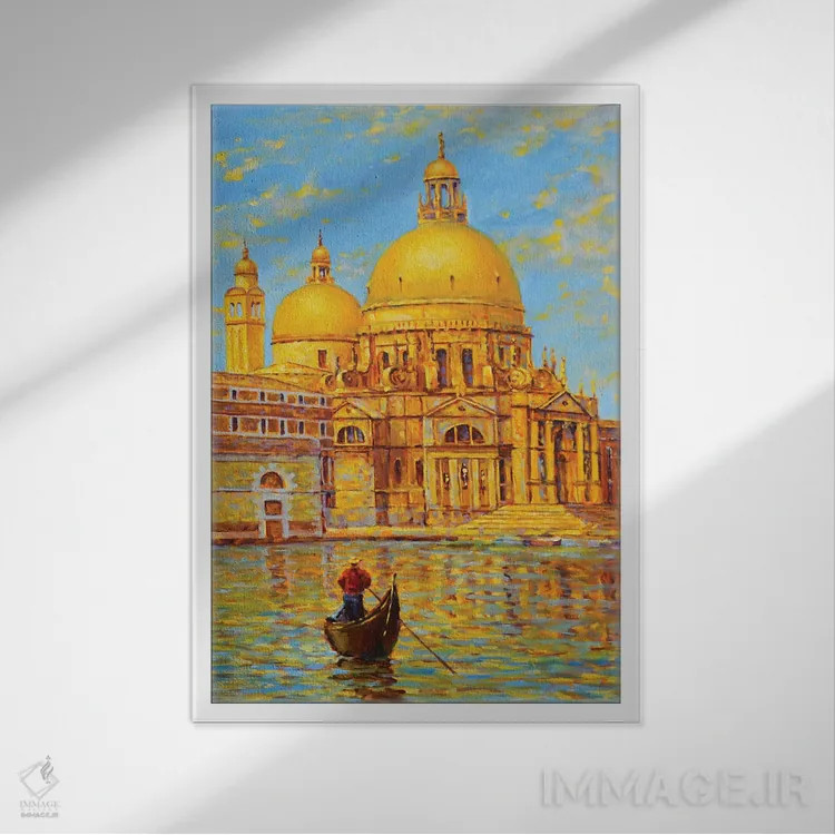 تابلو دکوراتیو کلیسای جامع سانتا ماریا دلا سالوته اثر ایرینا کاستسووا - نمای قابدار سفید