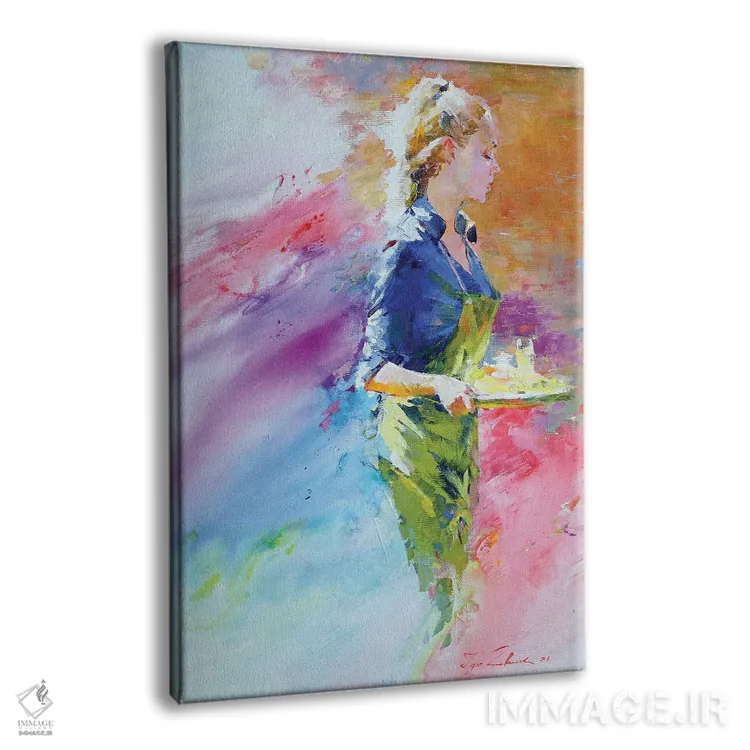 تابلو انتزاعی موزاییک کافه V اثر ایگور ژوک - نمای پرسپکتیو محصول