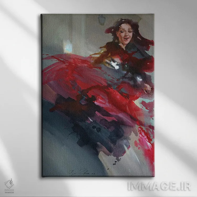 تابلو دکوراتیو رقص اسپانیایی اثر ایگور ژوک - نمای روبهرو روی دیوار