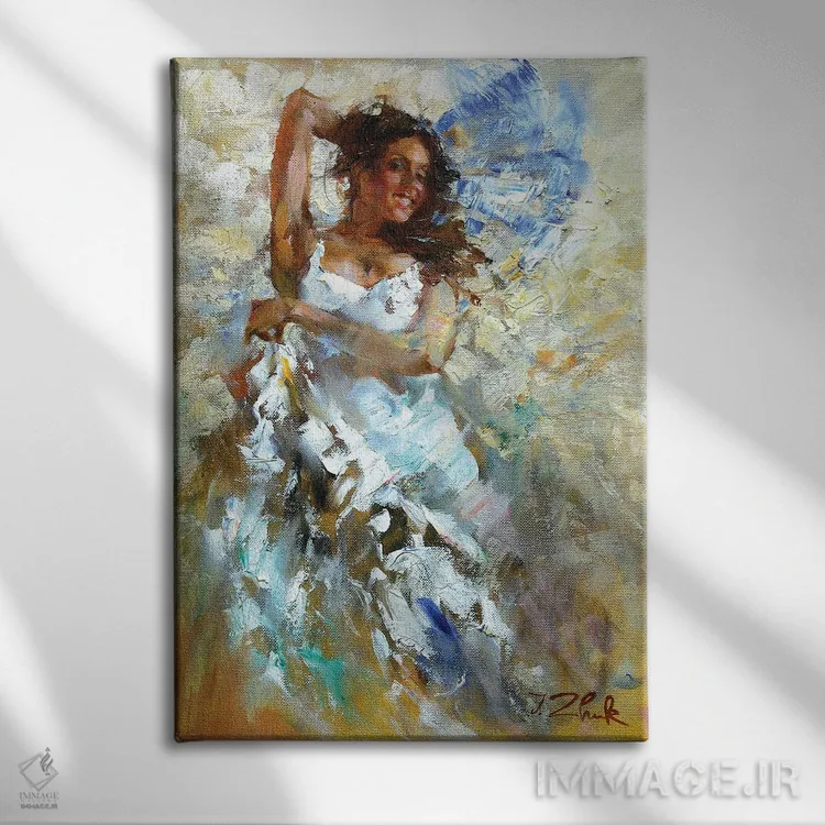 تابلو دکوراتیو در رقص اثر ایگور ژوک - نمای روبهرو روی دیوار