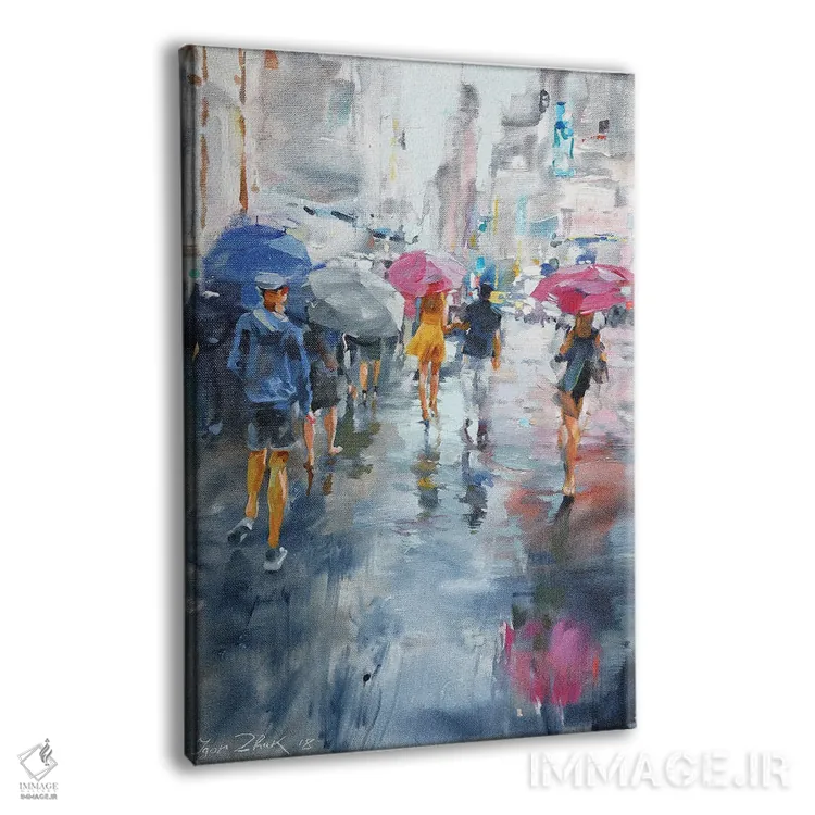 تابلو کلاسیک باران می بارد اثر ایگور ژوک - نمای پرسپکتیو محصول