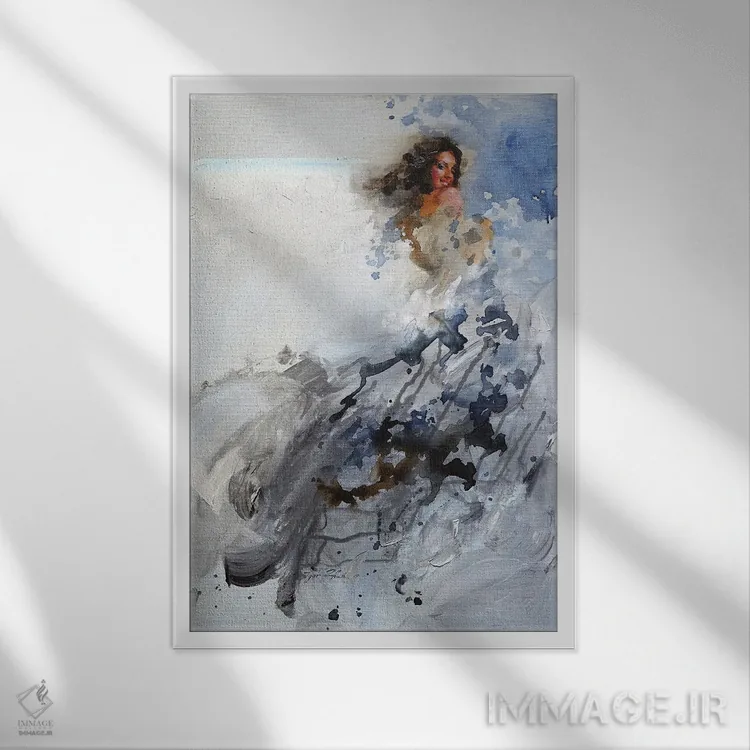 تابلو دکوراتیو رقاص اثر ایگور ژوک - نمای قابدار سفید