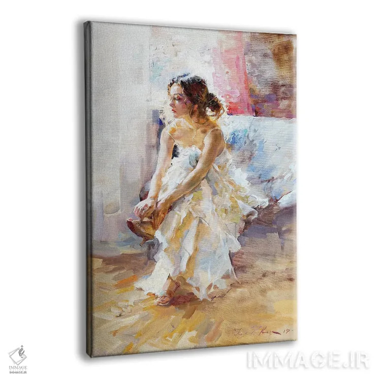تابلو کلاسیک در لباس سفید اثر ایگور ژوک - نمای پرسپکتیو محصول