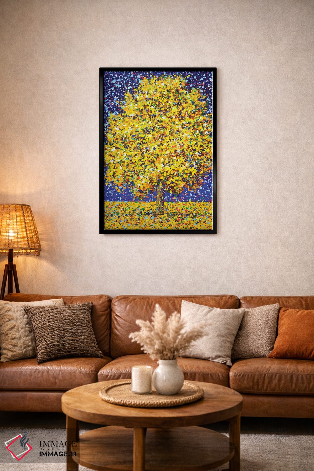 تابلو دکوراتیو درخت میموزا اثر ایرینا کاستسووا - D3B