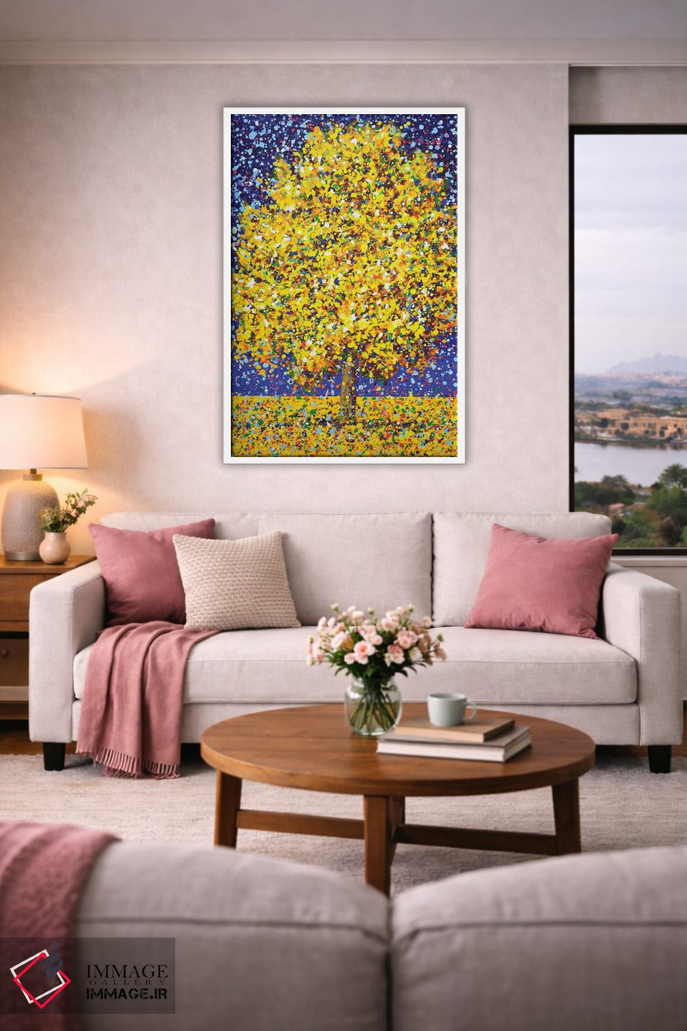 تابلو دکوراتیو درخت میموزا اثر ایرینا کاستسووا - D2W
