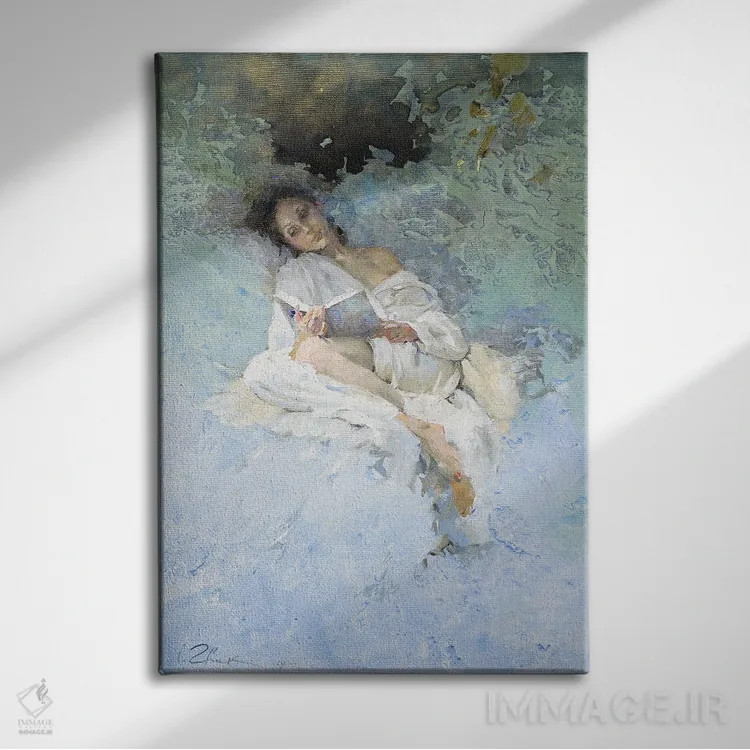 تابلو دکوراتیو خواندن اثر ایگور ژوک - نمای روبهرو روی دیوار