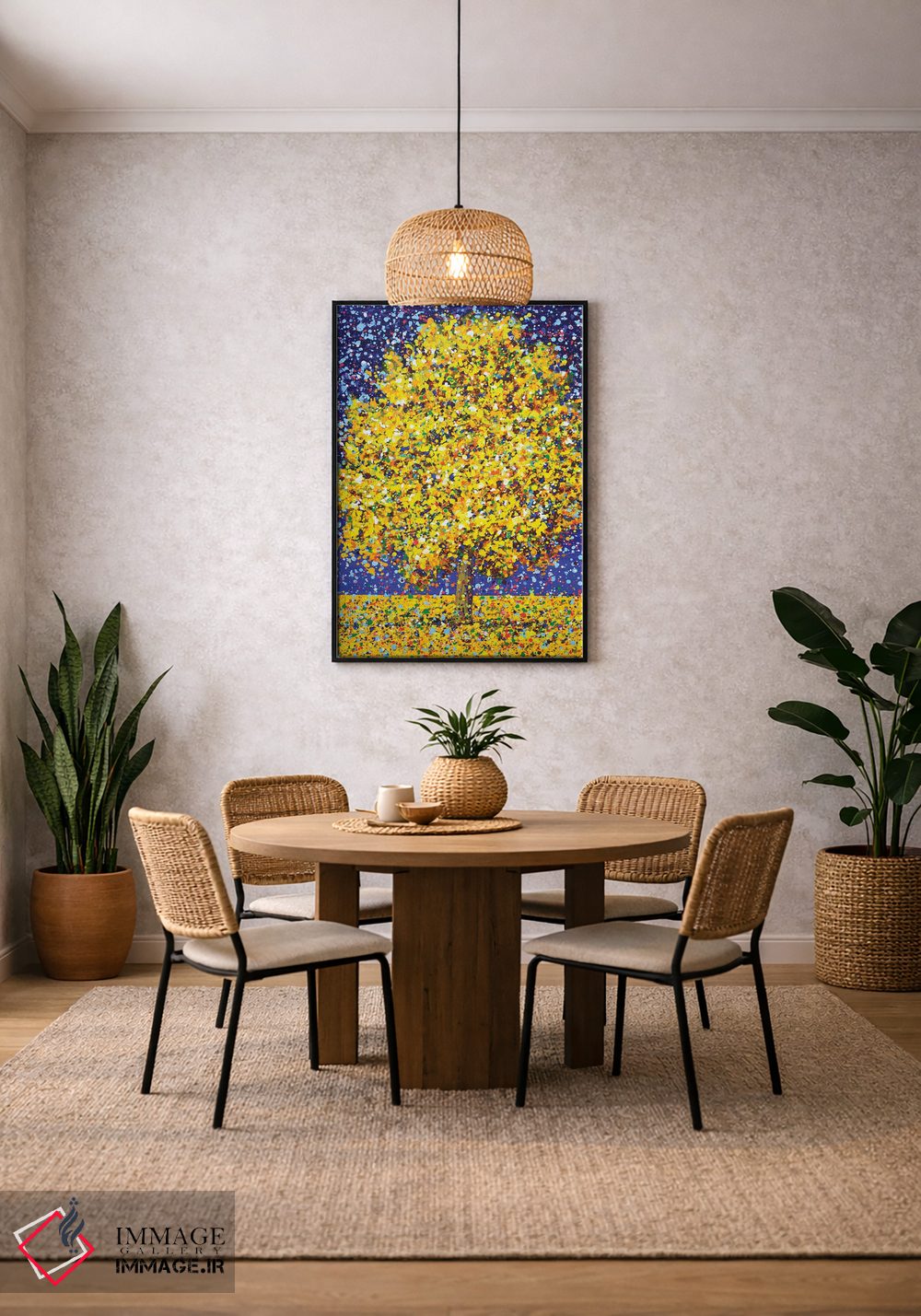 تابلو دکوراتیو درخت میموزا اثر ایرینا کاستسووا - D4B