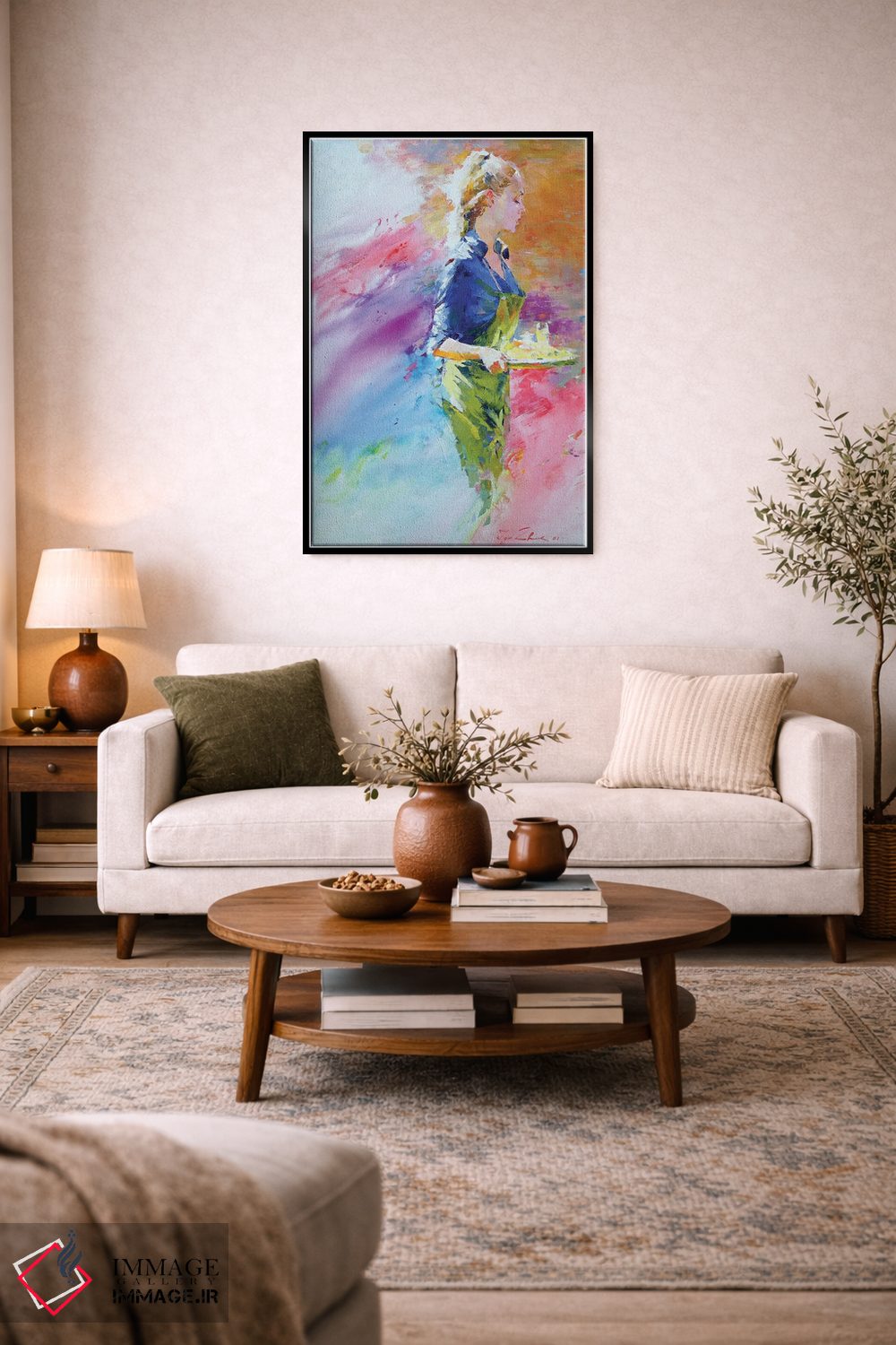 تابلو انتزاعی موزاییک کافه V اثر ایگور ژوک - D3B