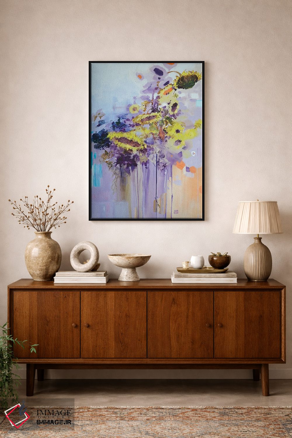 تابلو انتزاعی آفتابگردان ها اثر ایگور ژوک - D2B