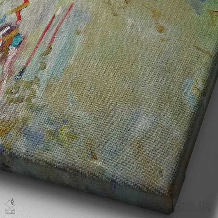 تابلو دکوراتیو ونیز ۲ اثر ایگور ژوک - نمای نزدیک بافت بوم