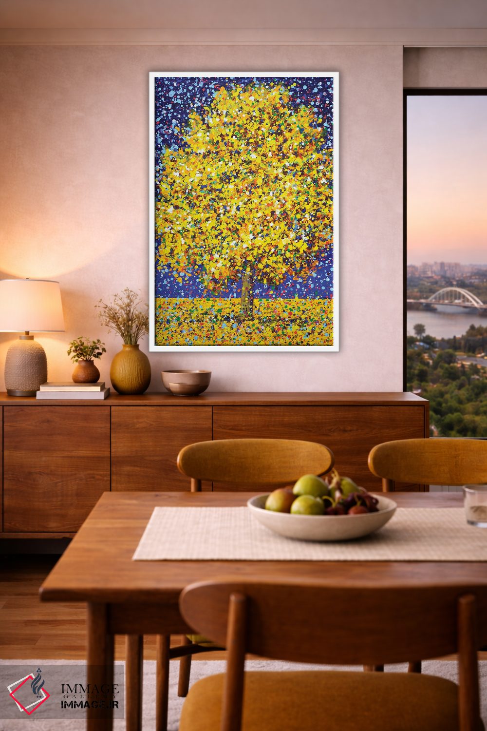 تابلو دکوراتیو درخت میموزا اثر ایرینا کاستسووا - D6W