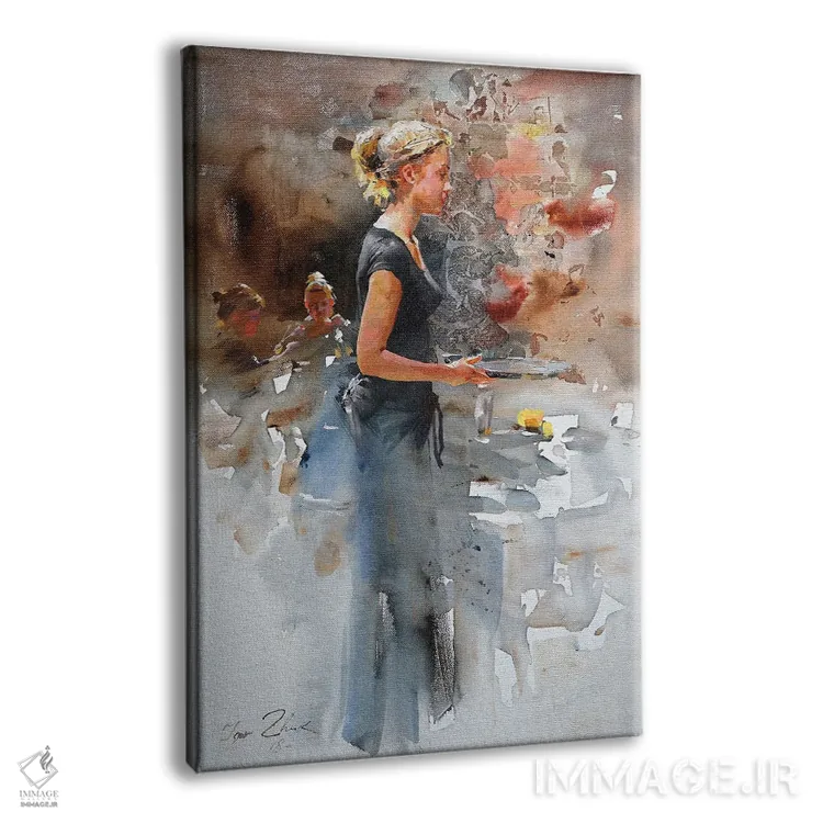 تابلو دکوراتیو یک فنجان قهوه لطفا اثر ایگور ژوک - نمای پرسپکتیو محصول