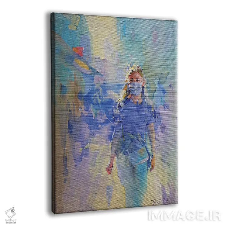 تابلو انتزاعی پیاده روی ایمن اثر ایگور ژوک - نمای پرسپکتیو محصول