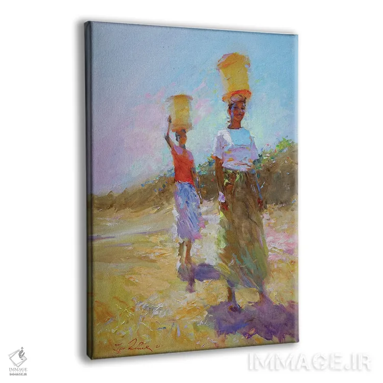 تابلو انتزاعی قهوه ۲ اثر ایگور ژوک - نمای پرسپکتیو محصول