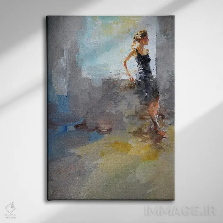 تابلو دکوراتیو انتظار اثر ایگور ژوک - نمای روبهرو روی دیوار