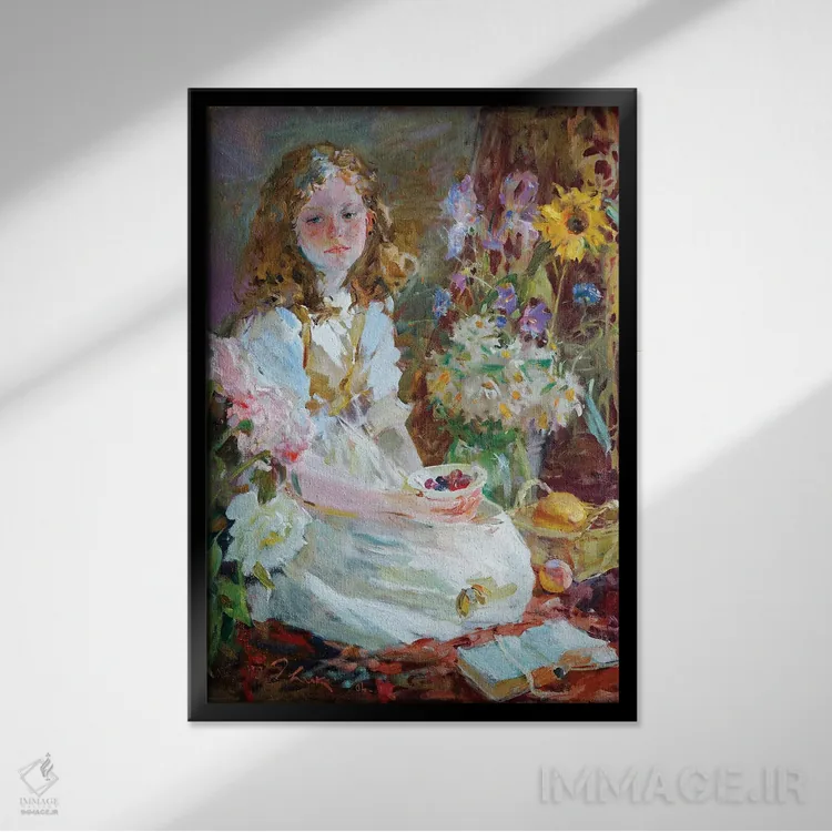 تابلو دکوراتیو گیلاس اثر ایگور ژوک - نمای قابدار مشکی