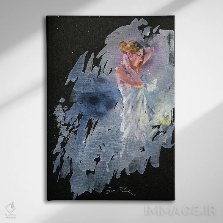 تابلو دکوراتیو شمع اثر ایگور ژوک - نمای روبهرو روی دیوار