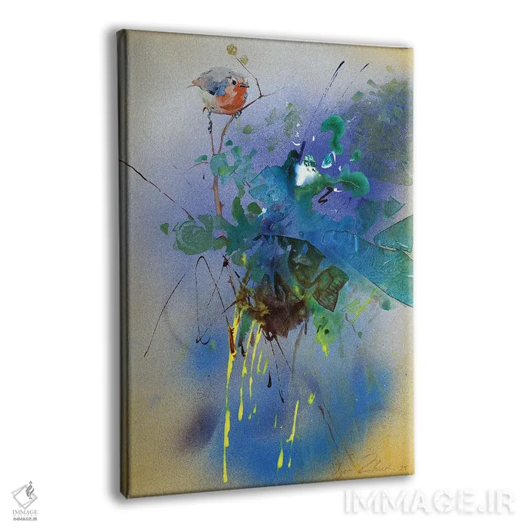 تابلو انتزاعی تابستان ۲ اثر ایگور ژوک - نمای پرسپکتیو محصول