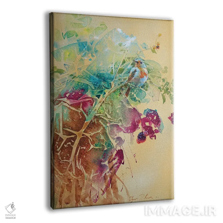 تابلو انتزاعی تابستان ۳ اثر ایگور ژوک - نمای پرسپکتیو محصول