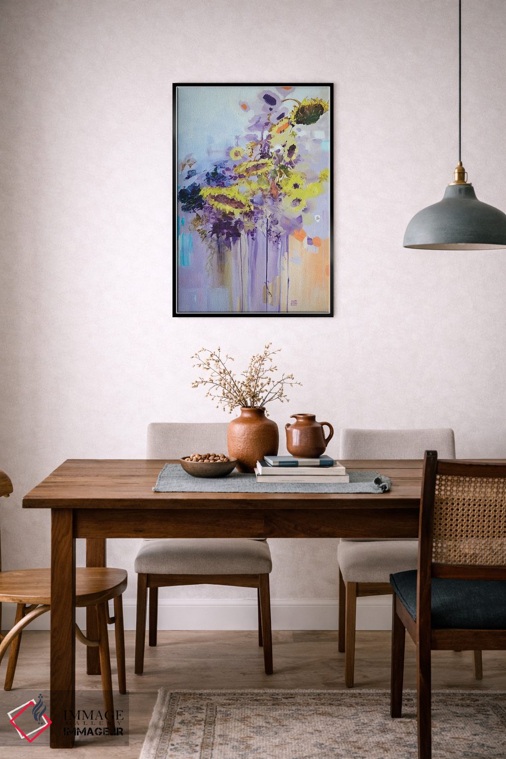 تابلو انتزاعی آفتابگردان ها اثر ایگور ژوک - D6B