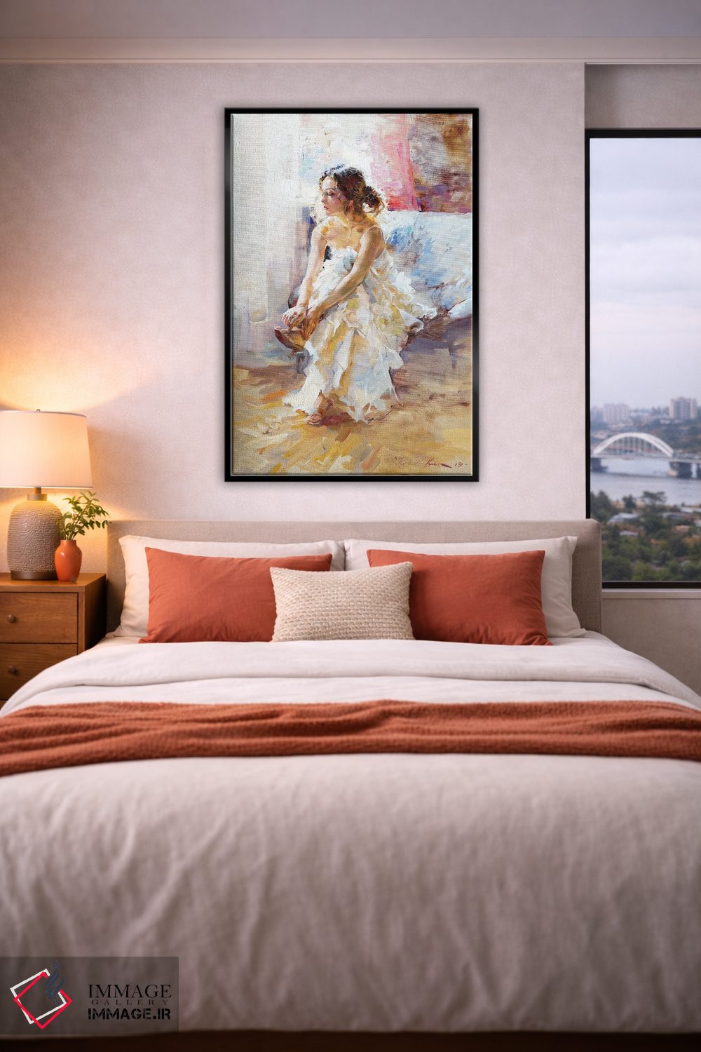 تابلو کلاسیک در لباس سفید اثر ایگور ژوک - D4B