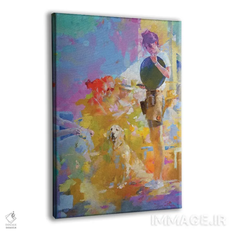 تابلو دکوراتیو کافه موزاییک ۲ اثر ایگور ژوک - نمای پرسپکتیو محصول