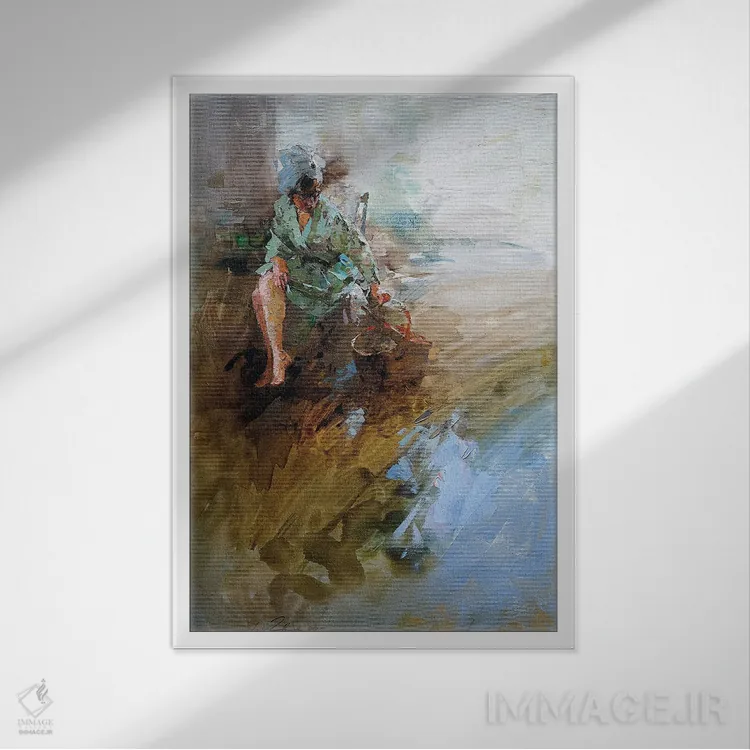 تابلو دکوراتیو لرگو اثر ایگور ژوک - نمای قابدار سفید