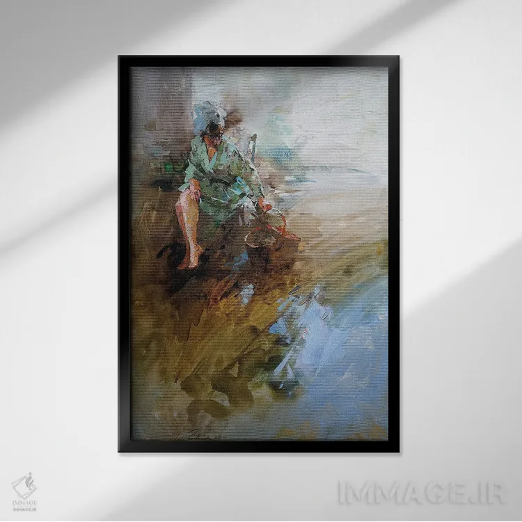 تابلو دکوراتیو لرگو اثر ایگور ژوک - نمای قابدار مشکی