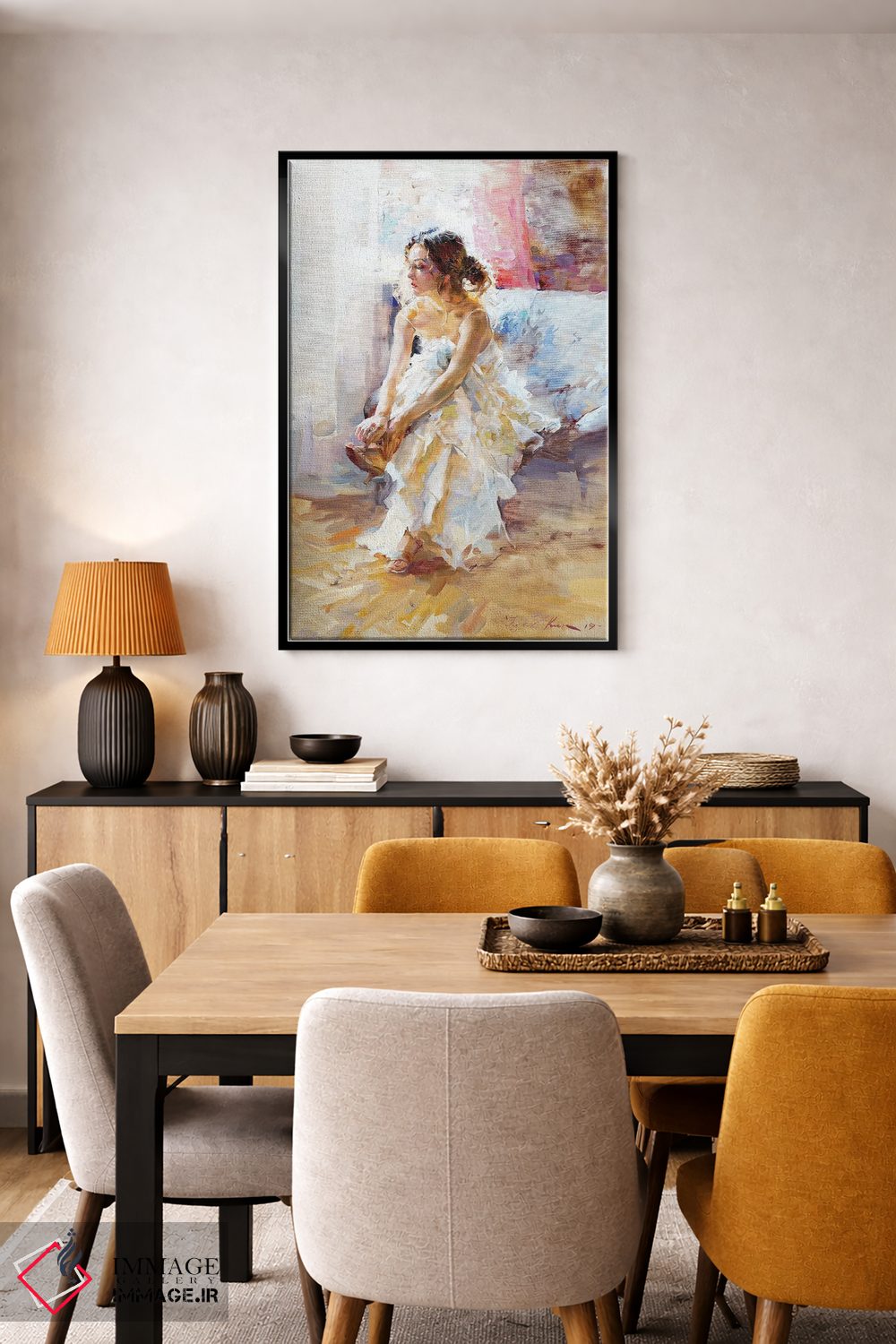 تابلو کلاسیک در لباس سفید اثر ایگور ژوک - D6B