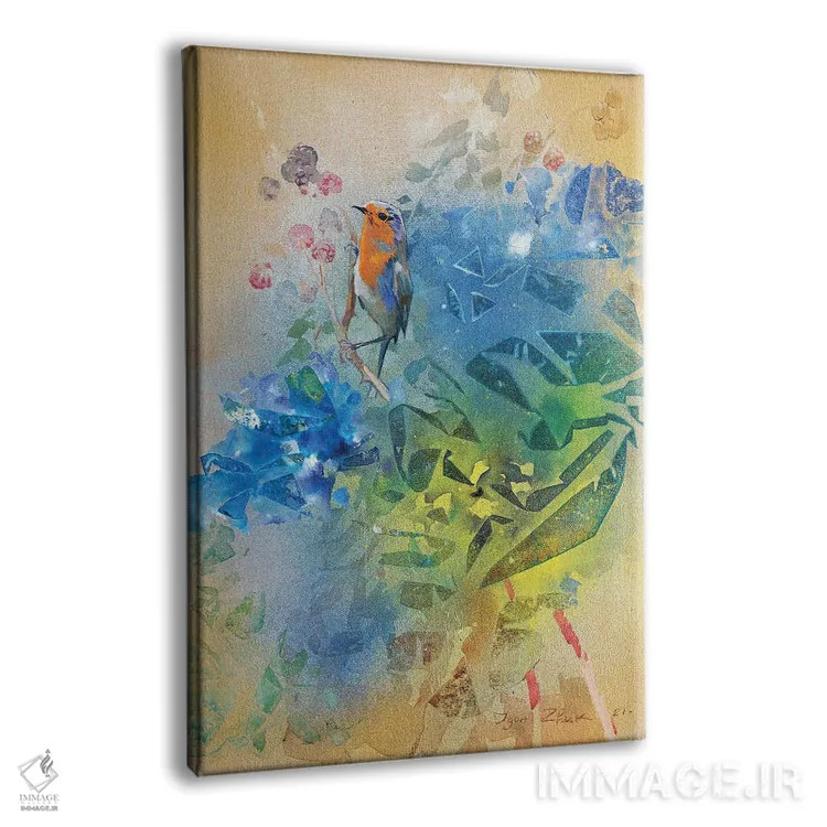 تابلو انتزاعی تابستان ۴ اثر ایگور ژوک - نمای پرسپکتیو محصول