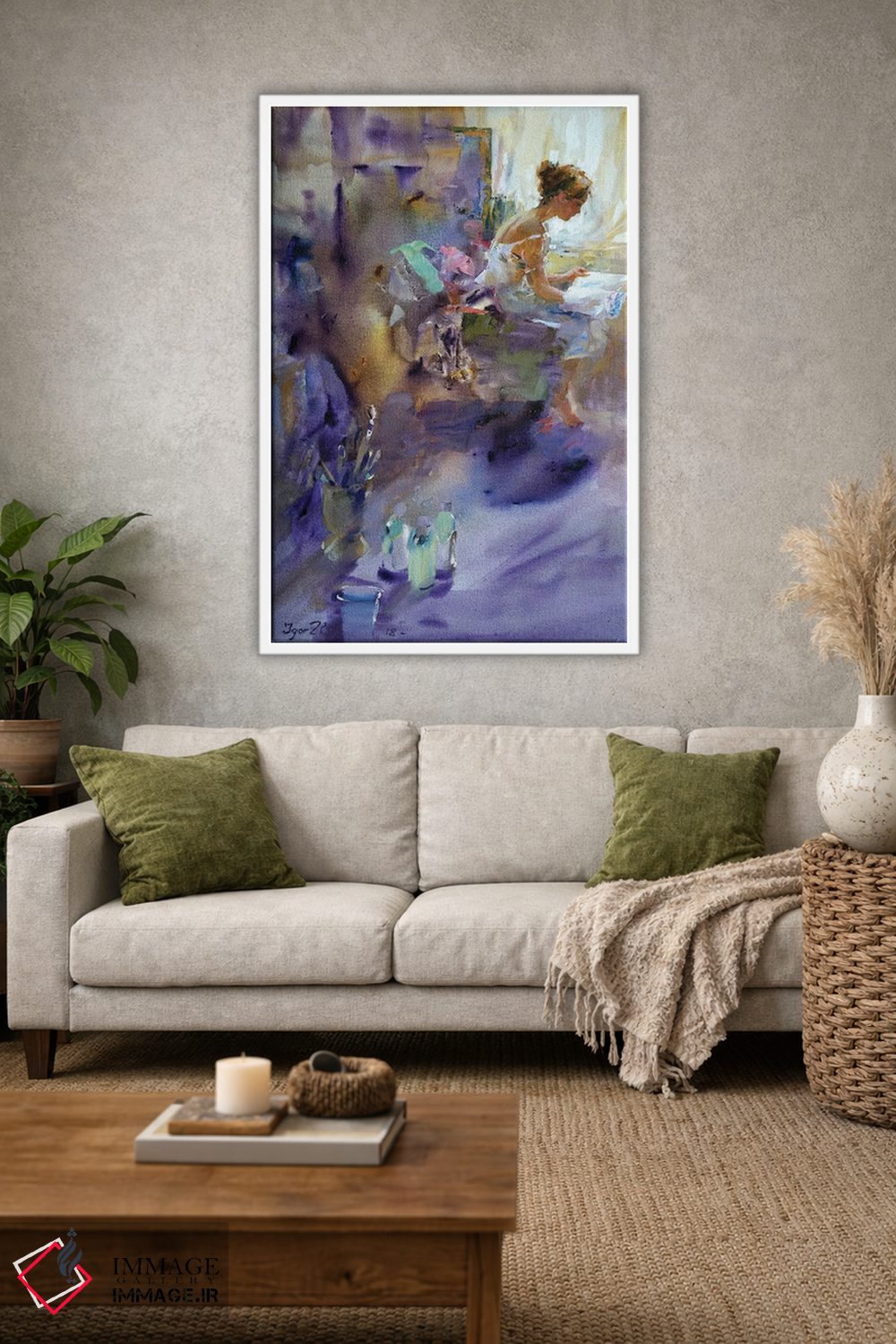 تابلو دکوراتیو نور پس زمینه اثر ایگور ژوک - D1W