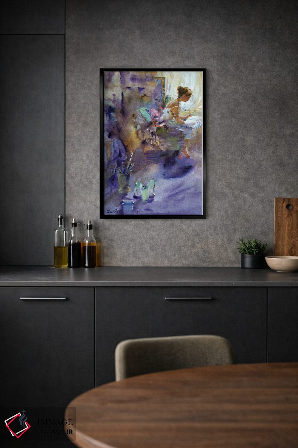 تابلو دکوراتیو نور پس زمینه اثر ایگور ژوک - D2B