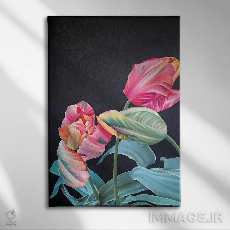 تابلو دکوراتیو طوطی آوینیون اثر ایلدزه اوس - نمای روبهرو روی دیوار