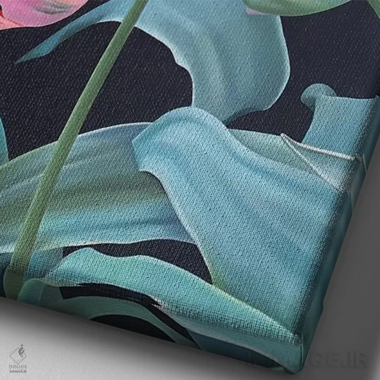 تابلو دکوراتیو طوطی آوینیون اثر ایلدزه اوس - نمای نزدیک بافت بوم