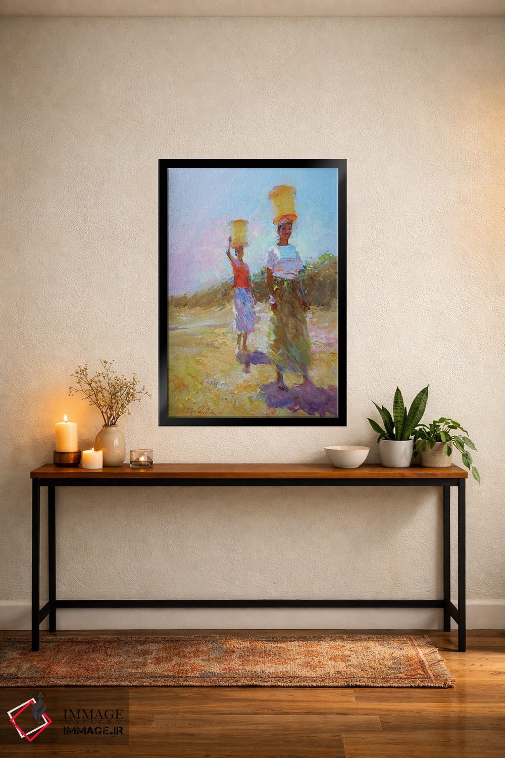 تابلو انتزاعی قهوه ۲ اثر ایگور ژوک - D4B