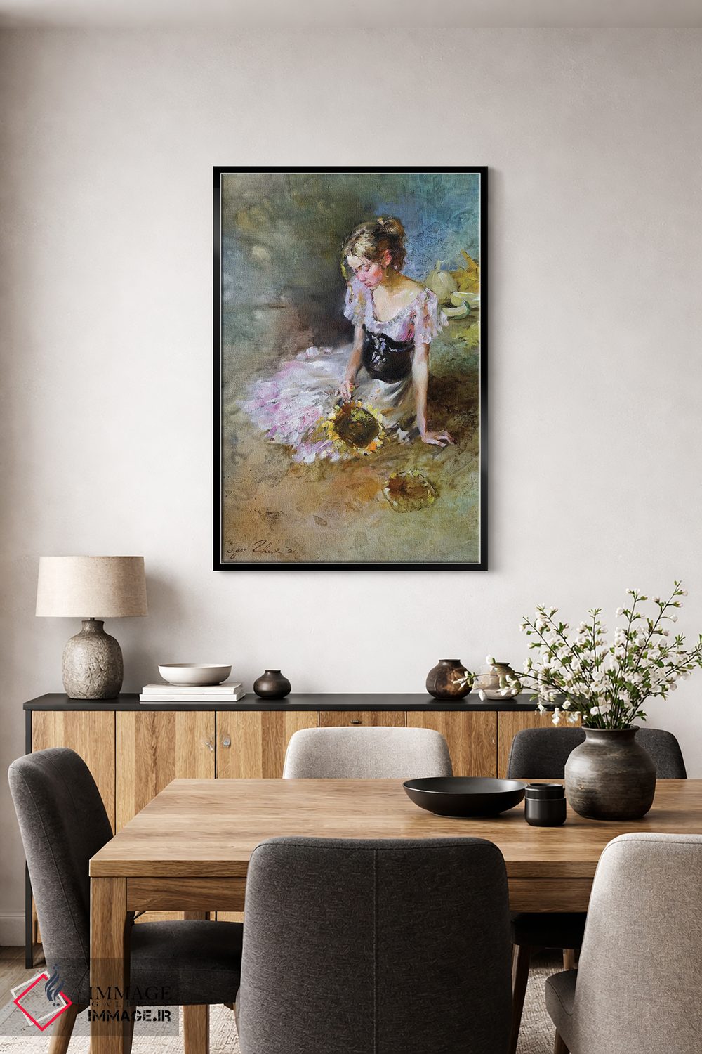 تابلو دکوراتیو گل آفتابگردان اثر ایگور ژوک - D5B