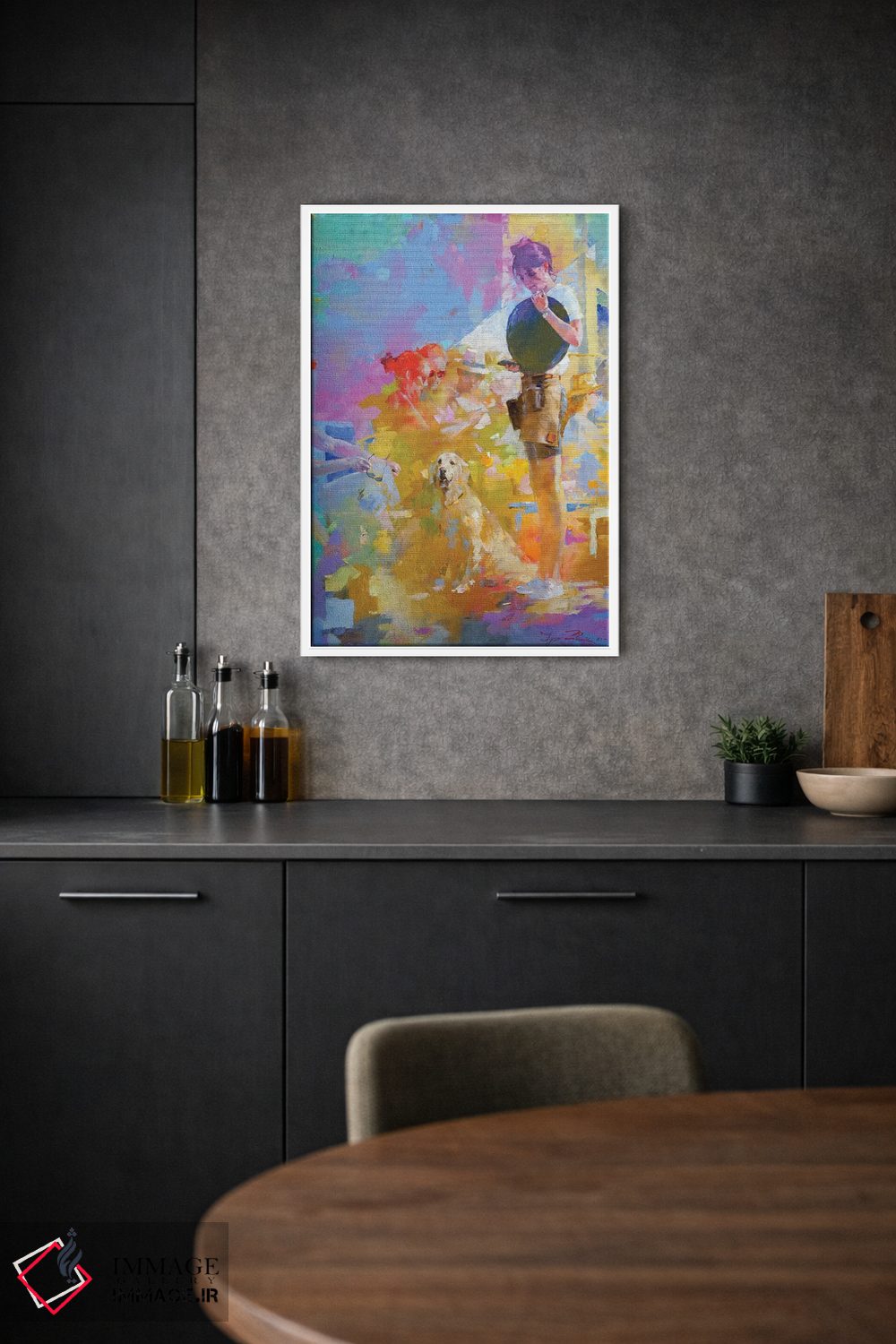 تابلو دکوراتیو کافه موزاییک ۲ اثر ایگور ژوک - D1W