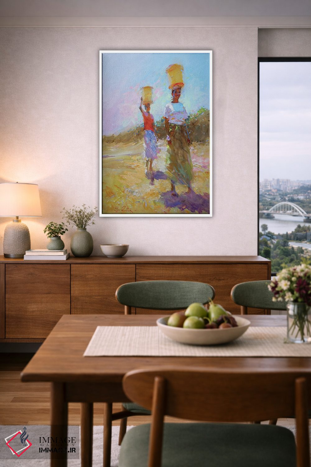 تابلو انتزاعی قهوه ۲ اثر ایگور ژوک - D5W