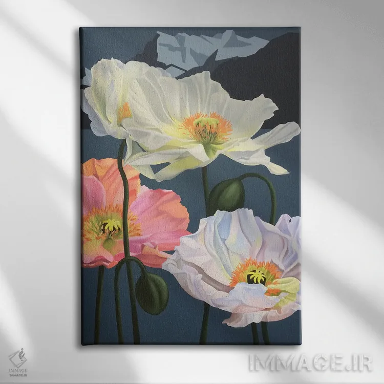 تابلو دکوراتیو ریویرای مونترو اثر ایلدزه اوس - نمای روبهرو روی دیوار