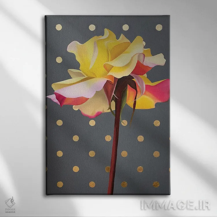 تابلو دکوراتیو باشکوه اثر ایلدزه اوس - نمای روبهرو روی دیوار