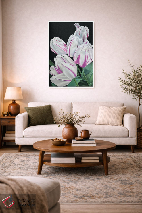 تابلو دکوراتیو پرچم شعله ور اثر ایلدزه اوس - D1W