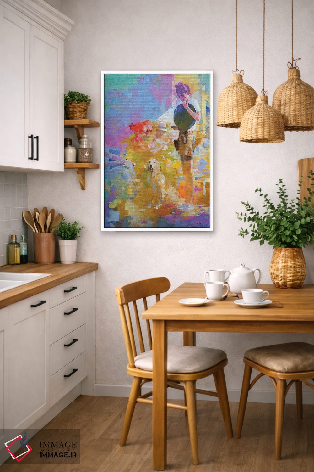 تابلو دکوراتیو کافه موزاییک ۲ اثر ایگور ژوک - D6W