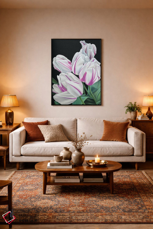 تابلو دکوراتیو پرچم شعله ور اثر ایلدزه اوس - D3B