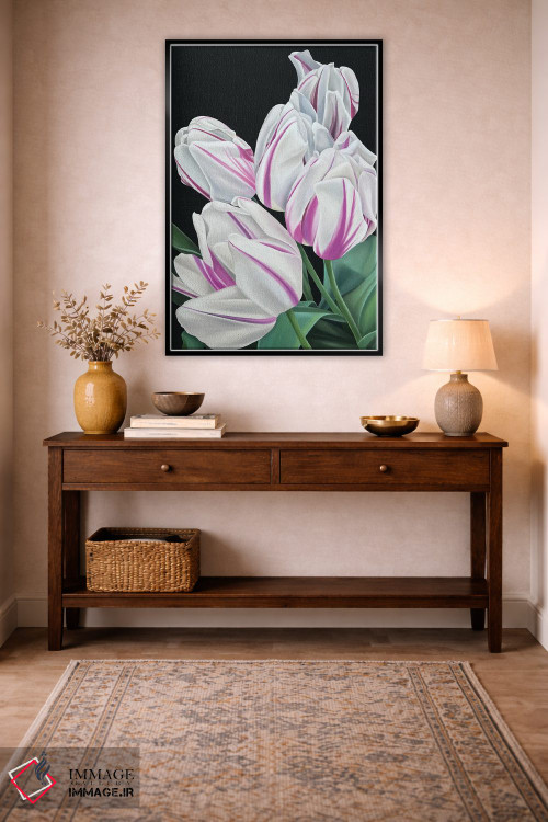 تابلو دکوراتیو پرچم شعله ور اثر ایلدزه اوس - D4B