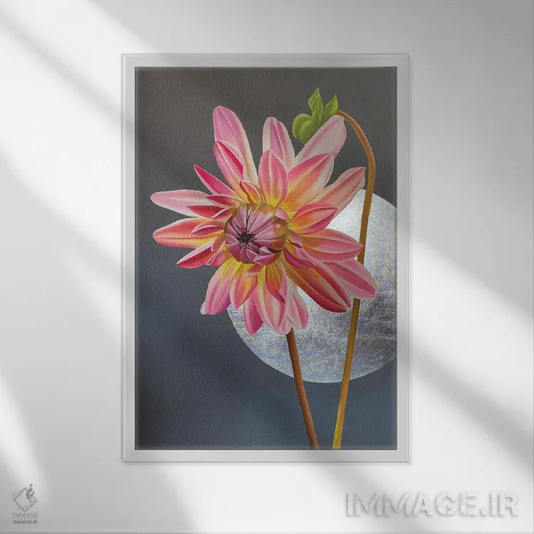 تابلو دکوراتیو ملکه پاییز اثر ایلدزه اوس - نمای قابدار سفید