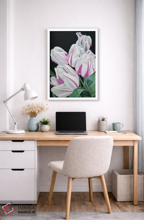 تابلو دکوراتیو پرچم شعله ور اثر ایلدزه اوس - D6W